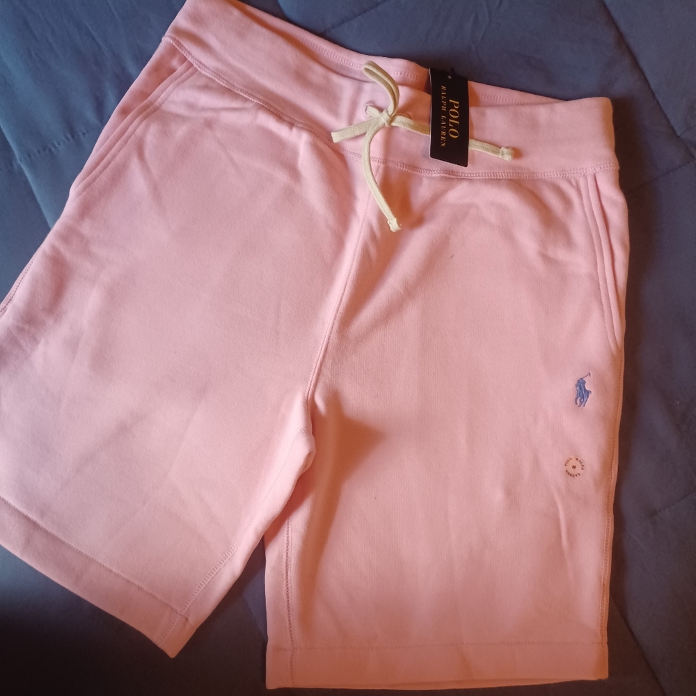 Pink Polo shorts for men